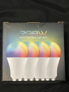 4 PACK RGBW LED Light Bulb Color Changing Dimmable Lamp With Remote Control - Picture 1 of 3