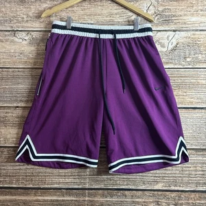Nike Dri-Fit DNA Basketball Shorts Men's Large Purple Pockets DH7160-610 - Picture 1 of 17