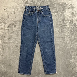 Jeans vintage Calvin Klein Sport dritto donna Petite 6P blu scuro denim - Foto 1 di 8