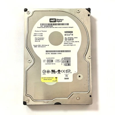 WD Caviar SE WD2500SB 250GB 7200RPM 8MB PATA ATA IDE 3.5'' PC HDD Hard Drive - Image 1 of 3