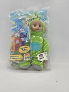 4" Teletubbies Dipsy Clip-On Plush Finger Puppet, 1999 Burger King Kids Club Toy - Picture 1 of 2