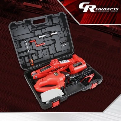 Gato eléctrico y llave de impacto para coche de 12 V para rango de elevación herramienta portátil de reparación de automóviles Foto 1 de 4