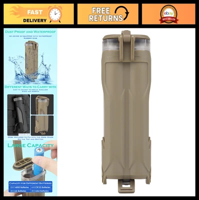 Caja de almacenamiento de batería impermeable - Estuche de 2 orificios para baterías 18650 AA AAA CR123 Foto 1 de 4