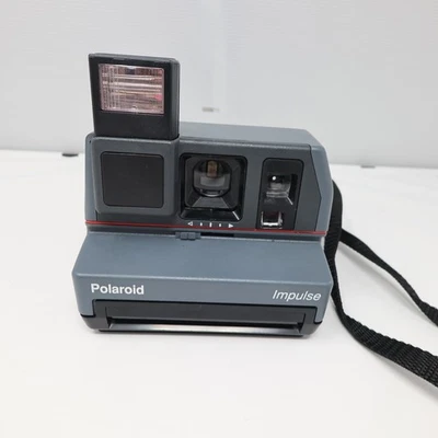 Macchina fotografica vintage Polaroid Impulse stampa istantanea grigia non testata - Immagine 1 di 4