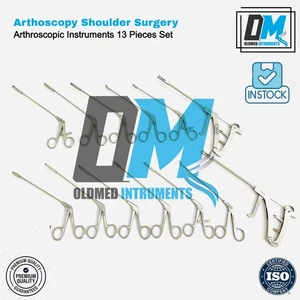 Conjunto de 13 instrumentos de cirugía de hombro para artroscopia alemán de alta calidad OM - Imagen 1 de 4