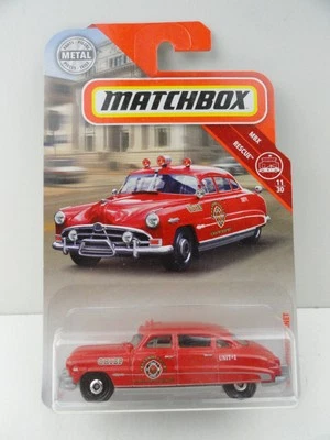 2018 Matchbox #64 ‘51 Hudson Hornet (Red Fernando Valley Fire Chief) - Image 1 of 4