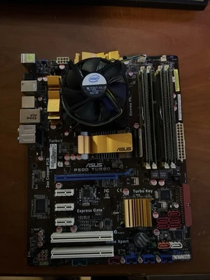 Asus P5QD Turbo + Intel Xeon E5450 + Intel copper cooler + 8 GB ram DDR2 800MHz - Immagine 1 di 2