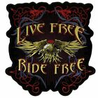 Evil Eagle Embroidered Patch For Bikers Xxl 12 Inch Jacket Vest Patch