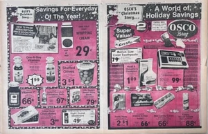 1974 Osco Drug 8 page Christmas newspaper flyer - Toys, food, and more - Picture 1 of 4