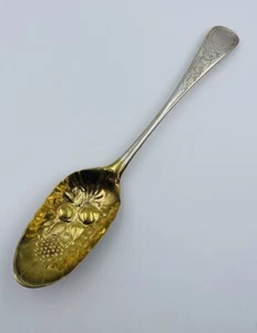 Peter & Ann Bateman Antique English Georgian Sterling Silver Serving Berry Spoon - Picture 1 of 6