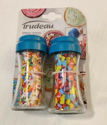 Trudeau Sprinkle Shakers Tropical Blue 2.5 Oz Baking Kitchen Food Crafts  - Image 1 of 3