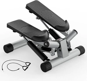Mini Stepper with Resistance Bands Twist Stair Steppers for Exercise Home Office - Picture 1 of 7