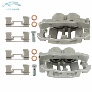 Front LH & RH Brake Calipers w/ Bracket For 03-11 Mercury Ford Lincoln Town Car - Picture 1 of 10