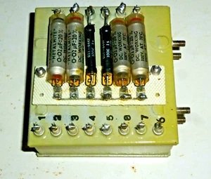 Übertrager Trafo m. Vintage Bauteilen TOC Visconol Metalmite/ WestCap Kon 0,02µF - Picture 1 of 5