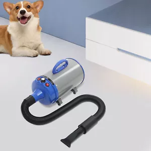 110V Pet Dog Hair Dryer 2200W Pet Grooming Dryer Adjustable Speed with 4 Nozzles - Picture 1 of 13