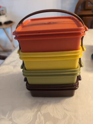 Vintage Tupperware Lunchbox/Tiffin, Collector Item. As Is. As Shown In Pictures. - Image 1 of 4