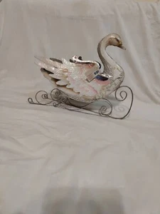 Centrotavola Cigno Rosa Portaoggetti Glitter Glam Robert Stanley - Foto 1 di 10