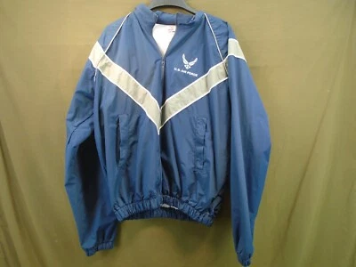 US Military US Air Force AF PTU Blue PT Nylon Jacket Size Small Long 2004 5-L - Image 1 of 4
