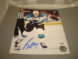 Ryane Clowe signed San Jose Sharks 8x10 Foto handsigniert PSA/DNA COA 1A - Bild 1 von 4