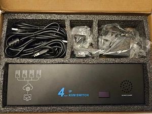 PiKVM Geekworm X680 4-Port KVM over IP Raspberry Pi 4 CM4 HDMI Fully Assembled - Photo 1/2