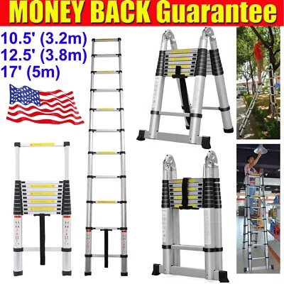 Scala telescopica Scala telescopica in alluminio Pieghevole multifunzione EN131 - Immagine 1 di 4