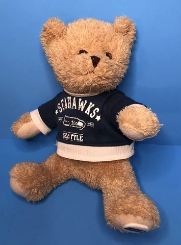 Seattle Seahawks NFL  / Plush Teddy Bear w Team LOGO Jersey / Stuffed Animal Toy Cover