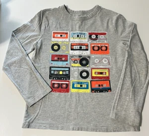 Boys Gap Retro Tape Cassette Long Sleeve T-Shirt Size M - Picture 1 of 1