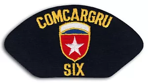 US Navy Comcargru 6 Commander Carrier Group Cap Patch Bügelbild (a) - Bild 1 von 1