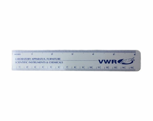 VWR® White Plastic Ruler 6