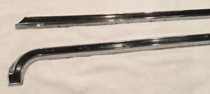 1967 Buick Skylark Used Rear Fender Skirt Moldings, GM #1380586, #1380587 - Picture 1 of 12