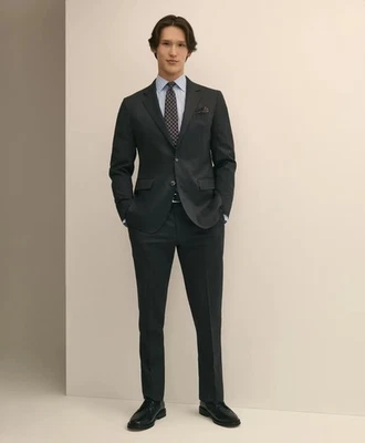 Brooks Brothers Men's 1818 Suit 38R Grey Charcoal Slim Fit - Image 1 of 4