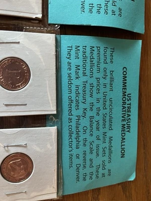 US Treasury Commemorative Medallion Set - Mint Uncirculated - Image 1 of 2