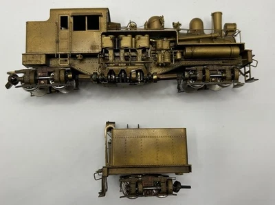 HO Brass United Scale Models Pacific Coast Shay Unpainted - (TESTED EXCELLENT) - Image 1 of 4