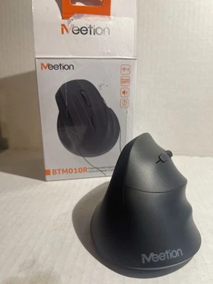 MEETION Ergonomic Wireless Vertical Mouse Backlit Rechargeable Bluetooth BTM010R - Image 1 of 4