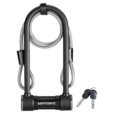 Kryptonite Level 5 14 mm U-Lock Bicycle Lock with Looped Bike Security Cable - Image 1 of 4