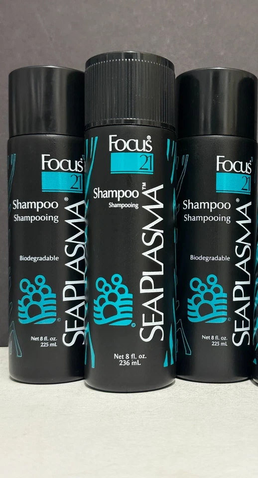 Focus 21 Sea Plasma Champú Botella NEGRO - Paquete de 3 / 8 fl oz cada uno Foto 1 de 1