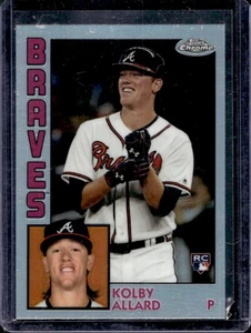 2019 Topps Chrome Kolby Allard 1984 Baseball RC Rookie #84TC-22 Braves - Picture 1 of 2