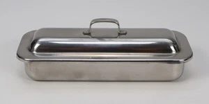 Polar Ware Edelstahl S-83 medizinisches Instrument Tablett Behälter mit Deckel USA - Bild 1 von 5