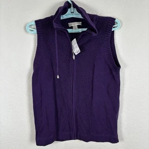 Christopher & Banks Womens Jacket Sz S Small Sleeveless Vest New With Tags $40 - Picture 1 of 7