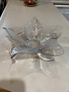 Vintage Kunst Vannes Französische Kristall Freiform Schale  - Bild 1 von 7
