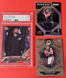 Caleb Williams ROOKIE CARD PSA MINT 9 TOPPS NOW + ROOKIE JERSEY +MOSAIC RC BEARS - Picture 1 of 8