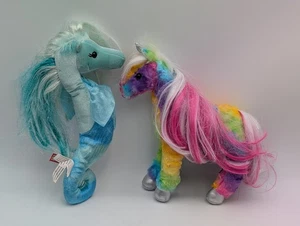 Douglas Green Seahorse Rainbow Unicorn Plush Lot 757 1675 - Picture 1 of 15