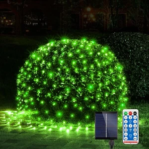 Solar Weihnachtsbeleuchtung Außen, 360 LED 11,5 Fuß x 6,9 Fuß Weihnachtsnetz Lichter mit... - Bild 1 von 7