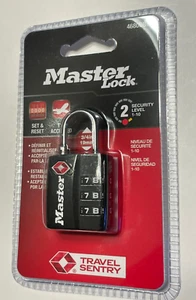 Master Lock 4680DBLK TSA Accepted Combination Lock - Black - Picture 1 of 2
