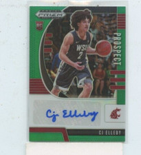CJ ELLEBY 2020-21 Panini Prizm Draft Picks Prospect Green Rookie Auto Autograph