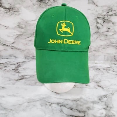 John Deere Cap Hat Men's One Size Green Baseball Style Adjustable Outdoor Cotton - Image 1 of 4