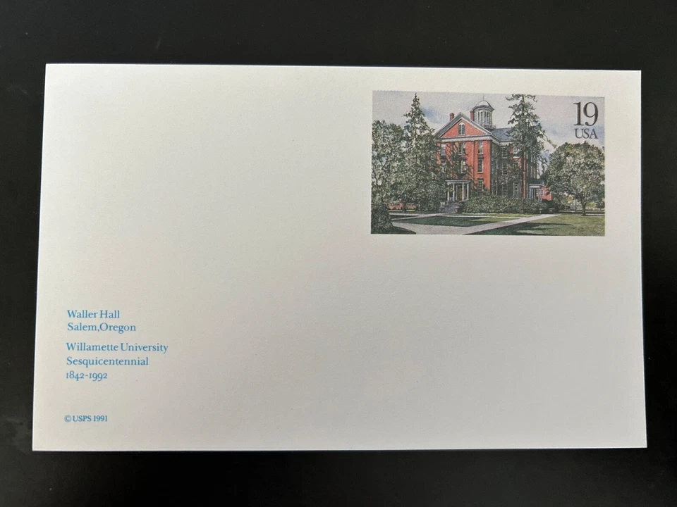 US Stamps SC# UX162 Willamette University 19c Postal Card MNH 1992 - Image 1 of 1