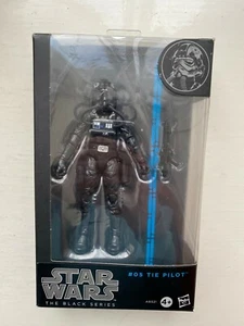 BNIB STAR WARS 6" BLACK SERIES TIE PILOT ACTION FIGURE HASBRO #05 BLUE GENUINE - Picture 1 of 3