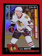 2016-17 O-Pee-Chee Update Tyler Motte /100 Marquee Rookie Black Rainbow Foil 671