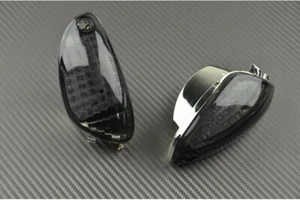 Pair of Black Smoke Front Turn Signals SUZUKI GSX-R 1000 GSXR WVCY 2009-2011 - Picture 1 of 2